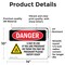 Signmission Radiation & Laser Sign, 10 in H x 14 in W, Vinyl Decal, Rectangle OS-2PACK-DS-D-1014-L-2518 - alternate 2